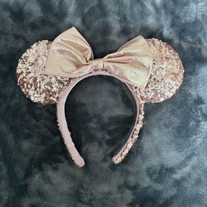 Disney Minnie Ears Headband - Rose Gold Sequin